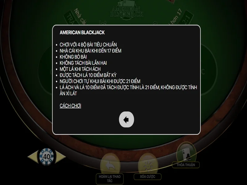 Những ưu điểm chỉ có ở American Blackjack của 789Club